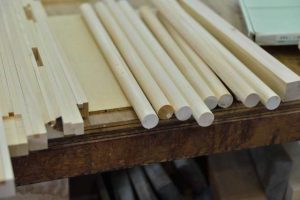 擬宝珠柱の加工