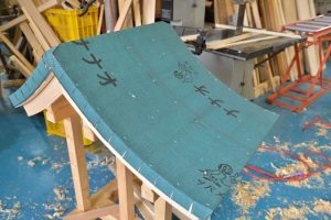 稲荷宮（尺）の銅板下地