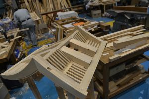 稲荷宮7寸の屋根の製作