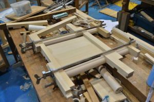 小5尺型御霊舎の御扉製作