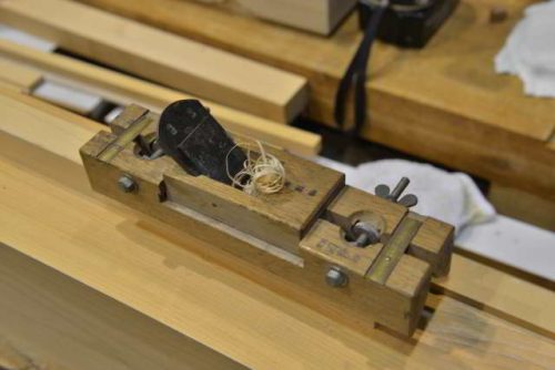 「國秀」の面取り鉋調整